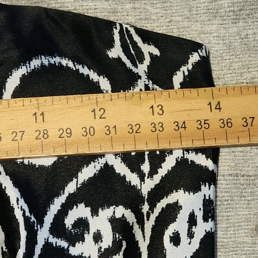 WHBM Satin Black White Dress Size 00 Silk Mini Formal Party Cocktail NWT - Picture 6 of 8